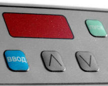 декоративная приборная панель с кнопками квадратными